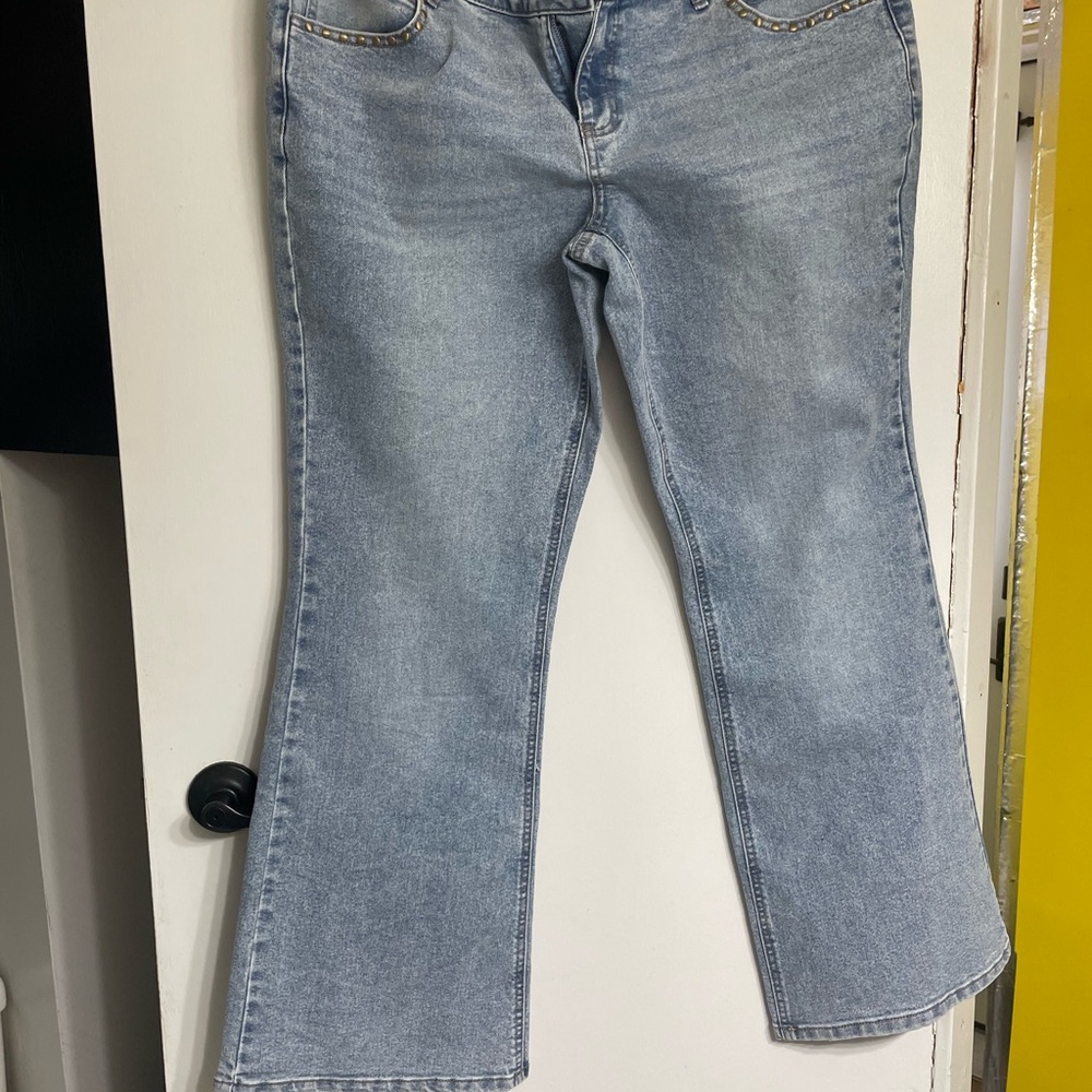 No Boundaries Light Blue Flared Jeans